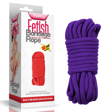 Lina do Shibari 10 m, 8 mm, fioletowa - 4