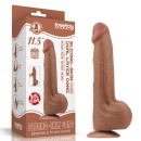 Dildo King Sized Sliding Skin Dual Layer 29,2 cm Brązowy - 1