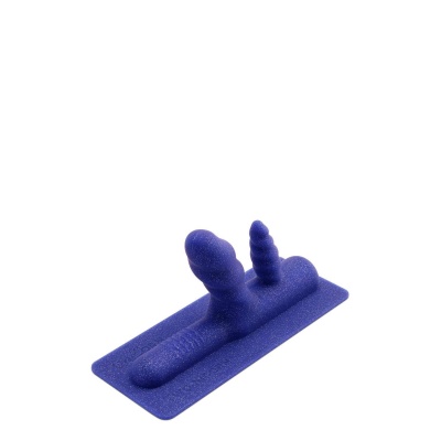 Nakładka silikonowa Two-Nicorn do podwójnej penetracji - dwie spiralne końcówki, wymiary 24,2 x 10 cm - 1 2