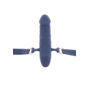 Silicone Breathable Penis Gag Blue - 5