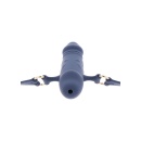 Silicone Breathable Penis Gag Blue - 6