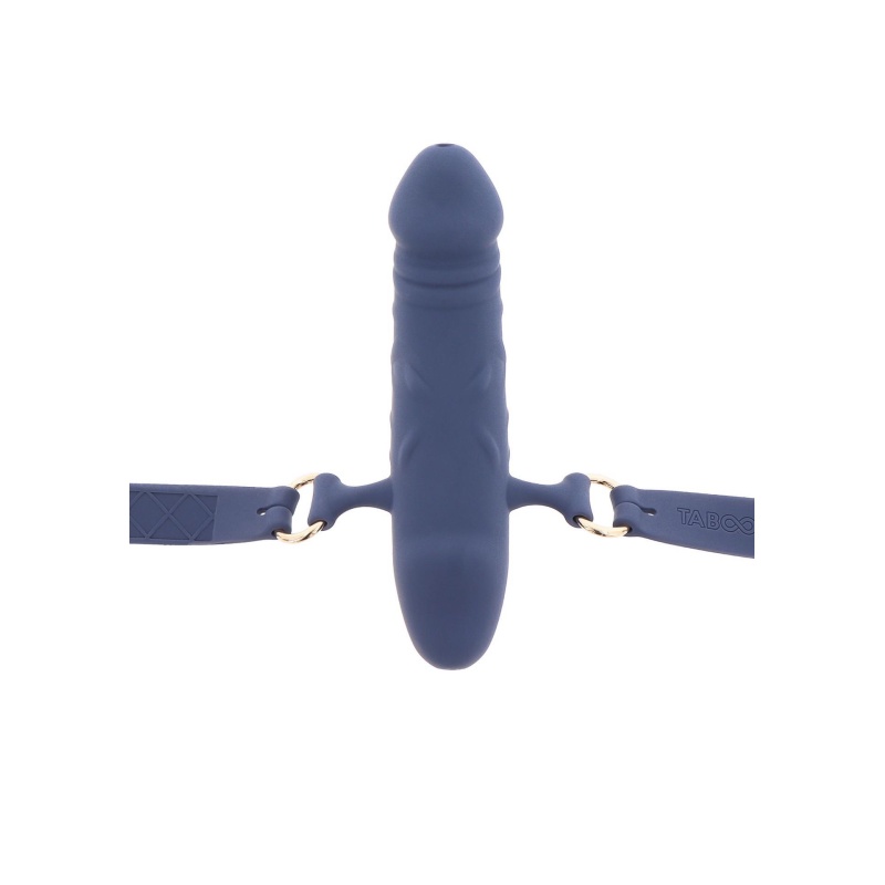 Silicone Breathable Penis Gag Blue - 12