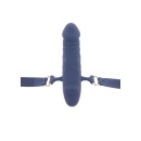 Silicone Breathable Penis Gag Blue - 12
