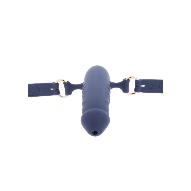 Silicone Breathable Penis Gag Blue - 14