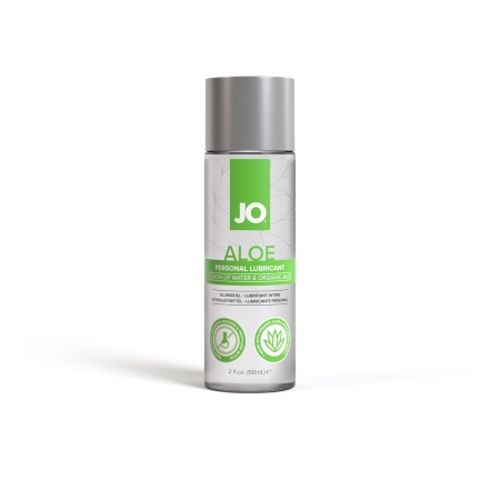 Lubrykant JO Aloe 60 ml na bazie wody o przezroczystej formule - 1