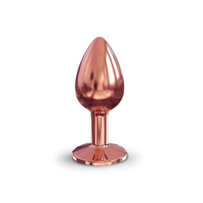 Korek analny Diamond Aluminium Plug S Marc Dorcel - polerowany stop aluminium przewodzący temperaturę, dł. 7,1 cm, Ø 2,7-3,2 cm - 1