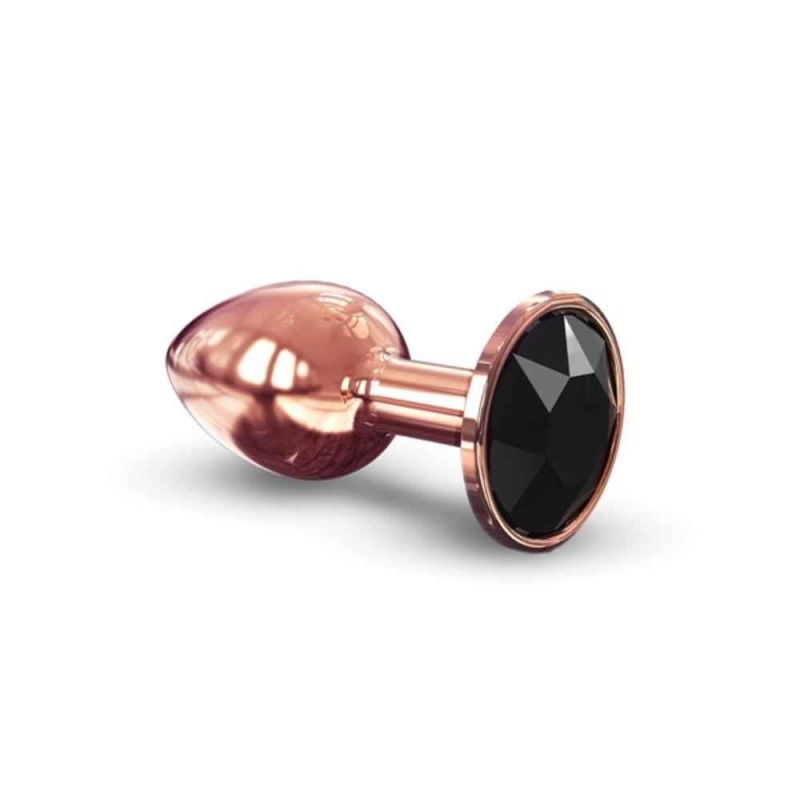 Korek analny Diamond Aluminium Plug S Marc Dorcel - polerowany stop aluminium przewodzący temperaturę, dł. 7,1 cm, Ø 2,7-3,2 cm - 3