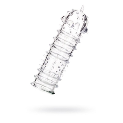 Nakładka na penisa Penis Sleeve TPR, przezroczysta, 15,3 cm - 1