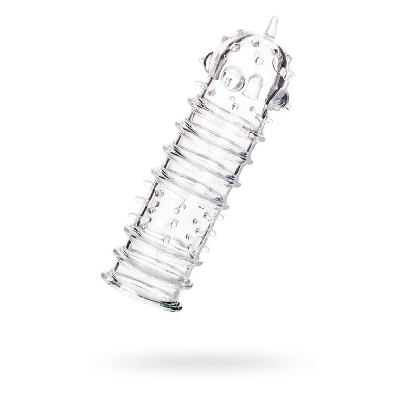 Nakładka na penisa Penis Sleeve TPR, przezroczysta, 15,3 cm - 1