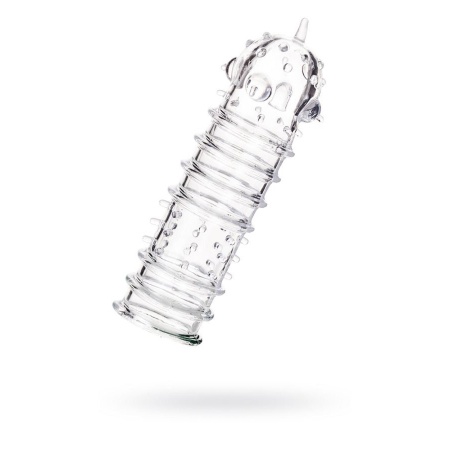 Nakładka na penisa Penis Sleeve TPR, przezroczysta, 15,3 cm - 1