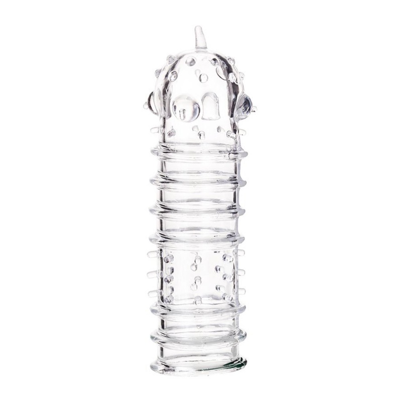 Nakładka na penisa Penis Sleeve TPR, przezroczysta, 15,3 cm - 2