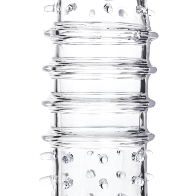 Nakładka na penisa Penis Sleeve TPR, przezroczysta, 15,3 cm - 8