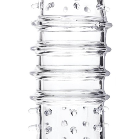 Nakładka na penisa Penis Sleeve TPR, przezroczysta, 15,3 cm - 8