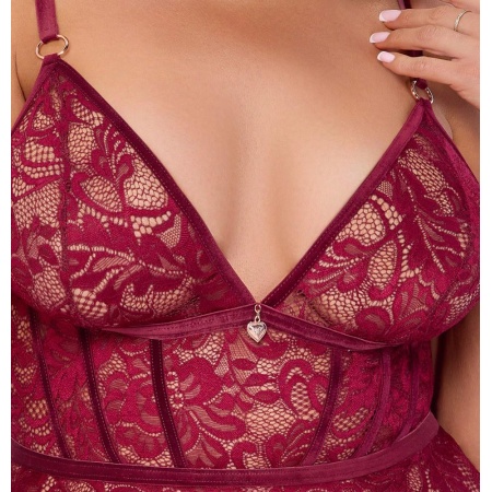 Babydoll red 3XL - 5