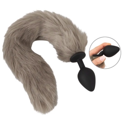 Fluffy Tail Grey - 1 2