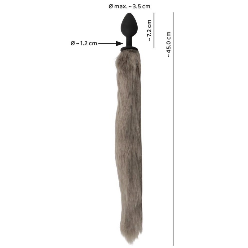 Fluffy Tail Grey - 8