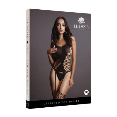 Fence Suspender Bodystocking - One Size - 1 2