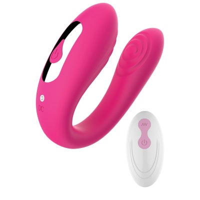 Wibrator podwójny Dual USB – różowy - 1