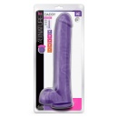 Dildo Bold Daddy 14-calowy w kolorze fioletowym - SENSA FEEL Dual Density, 35,5 cm, z przyssawką - 1