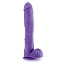 Dildo Bold Daddy 14-calowy w kolorze fioletowym - SENSA FEEL Dual Density, 35,5 cm, z przyssawką - 2