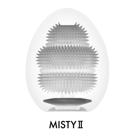 Masturbator Tenga Egg Misty II Stronger - gęsta tekstura wypustek TPE, wysokość 6,35 cm, rozciągliwość do ok. 30 cm - 4