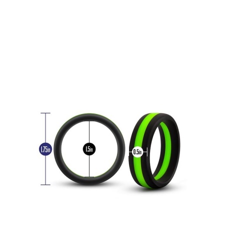 Pierścień Erekcyjny Performance Silicone Go Pro - Płaska Konstrukcja No-Slip, Średnica Wewnętrzna 3,8 cm - 4
