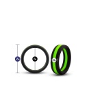 Pierścień Erekcyjny Performance Silicone Go Pro - Płaska Konstrukcja No-Slip, Średnica Wewnętrzna 3,8 cm - 4