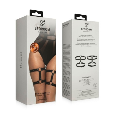 Bedroom Fantasies - Leg Bondage Cuffs Black - 1