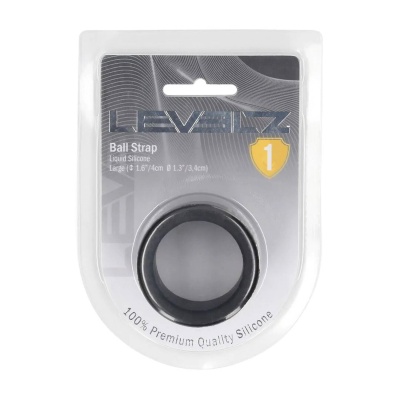 Liquid Silicone Ball Strap - L - 34mm - Black - 1 2