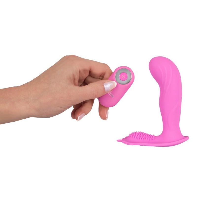 Wibrator do majtek G-spot z pilotem zdalnym – 11,7 cm, silikon, 10 trybów - 7