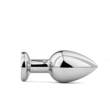 Metal Butt Plug L Vibrator USB - Remote Control - 5