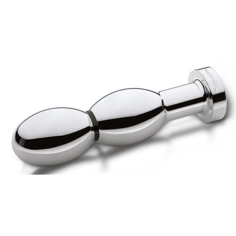 Dildo elektrostymulacyjne O(h!)-thello Oval – owalny, trójsegmentowy profil z aluminium medycznego, kompatybilny z e-stim - 2