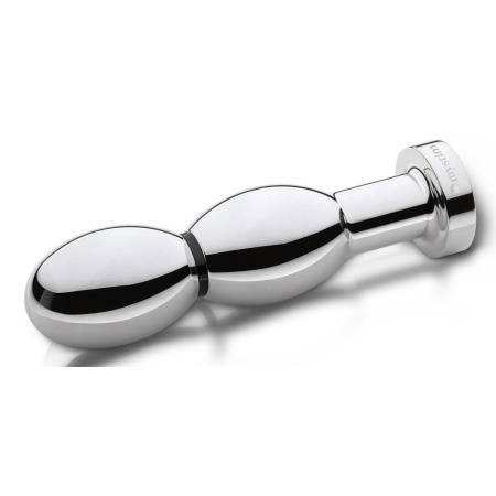 Dildo elektrostymulacyjne O(h!)-thello Oval – owalny, trójsegmentowy profil z aluminium medycznego, kompatybilny z e-stim - 2
