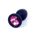 Biżuteria analna Jewellery Plug Small - silikon medyczny, anatomiczny kształt, długość 7 cm - 1