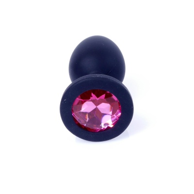 MyLove Toys - Jewellery Black Silicone PLUG Small - 1 2