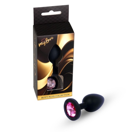 Biżuteria analna Jewellery Plug Small - silikon medyczny, anatomiczny kształt, długość 7 cm - 7