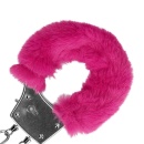 Furry Metal Hand Cuffs - Pink - 6