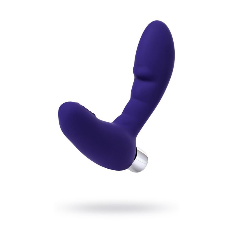 Masażer prostaty Bruman Violet - anatomiczny kształt, silikon i ABS, długość 12 cm - 1