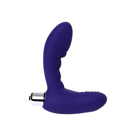 Masażer prostaty Bruman Violet - anatomiczny kształt, silikon i ABS, długość 12 cm - 2