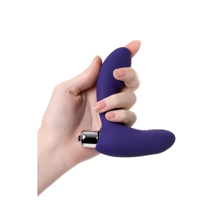 Masażer prostaty Bruman Violet - anatomiczny kształt, silikon i ABS, długość 12 cm - 3