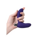 Masażer prostaty Bruman Violet - anatomiczny kształt, silikon i ABS, długość 12 cm - 3