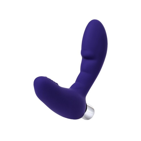 Masażer prostaty Bruman Violet - anatomiczny kształt, silikon i ABS, długość 12 cm - 5