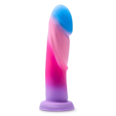 Avant Borealis Dreams Cotton Candy - dildo z silikonu platynowego Purio® z przyssawką i mocowaniem w uprzęży strap-on, 19,7 cm - 1 2
