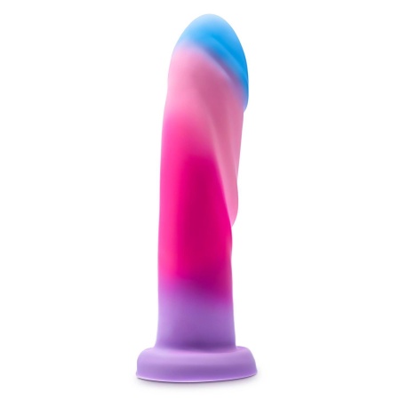 Avant Borealis Dreams Cotton Candy - dildo z silikonu platynowego Purio® z przyssawką i mocowaniem w uprzęży strap-on, 19,7 cm - 3