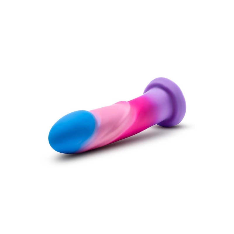 Avant Borealis Dreams Cotton Candy - dildo z silikonu platynowego Purio® z przyssawką i mocowaniem w uprzęży strap-on, 19,7 cm - 4