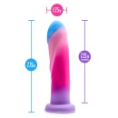 Avant Borealis Dreams Cotton Candy - dildo z silikonu platynowego Purio® z przyssawką i mocowaniem w uprzęży strap-on, 19,7 cm - 5