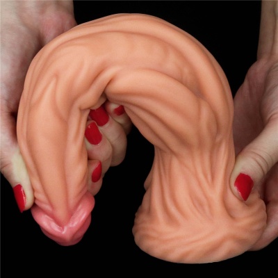 Dildo Nature Cock 9,5" (24 cm) z Silikonu Platynowego - Przyssawka - 1 2