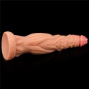 Dildo Nature Cock 9,5" (24 cm) z Silikonu Platynowego - Przyssawka - 8