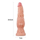 Dildo Nature Cock 9,5" (24 cm) z Silikonu Platynowego - Przyssawka - 14