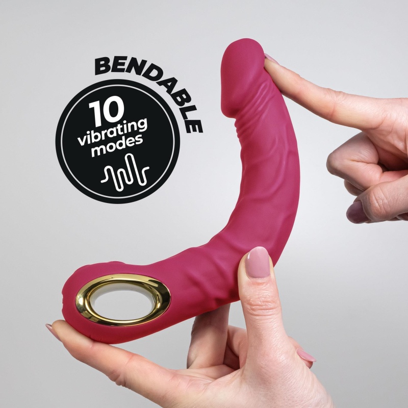 Wibrator Magnus Bend elastyczny 22,5 cm różowy - 9